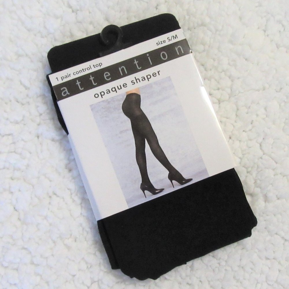 Attention Opaque Shaper 1 Pair Control Top S/M